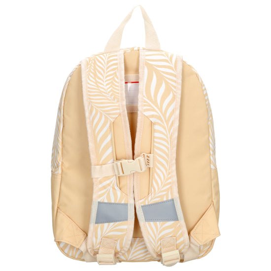 Kinderrucksack 29x39cm für Mädchen in Beige mit Vortasche - leder-accessoires.com