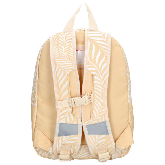 Kinderrucksack 29x39cm für Mädchen in Beige mit Vortasche