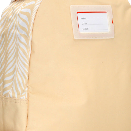 Kinderrucksack 29x39cm für Mädchen in Beige mit Vortasche - leder-accessoires.com