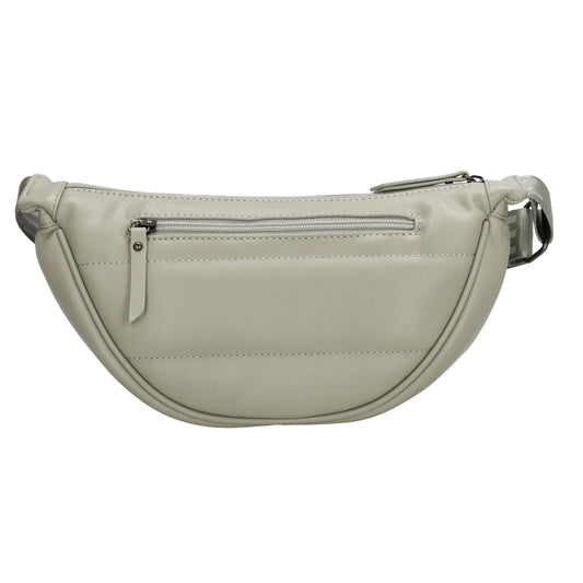 Bodybag gesteppt 33x16cm in Mint aus Kunstleder