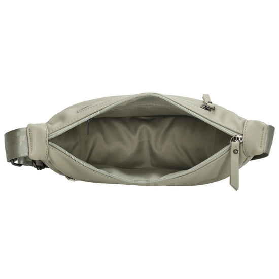 Bodybag gesteppt 33x16cm in Mint aus Kunstleder - leder-accessoires.com