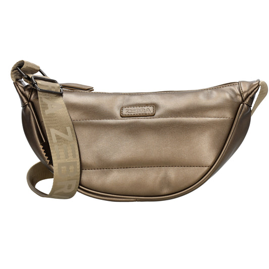 Bodybag gesteppt 33x16cm in Bronze aus Kunstleder