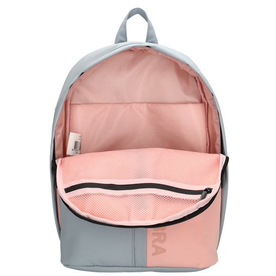 Kinderrucksack 28x39cm mit Laptopfach in Grau| Rosé - leder-accessoires.com