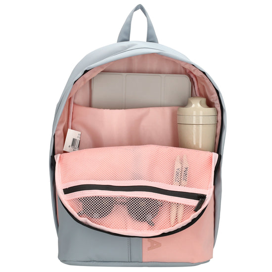 Kinderrucksack 28x39cm mit Laptopfach in Grau| Rosé - leder-accessoires.com