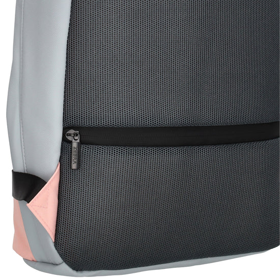 Kinderrucksack 28x39cm mit Laptopfach in Grau| Rosé - leder-accessoires.com
