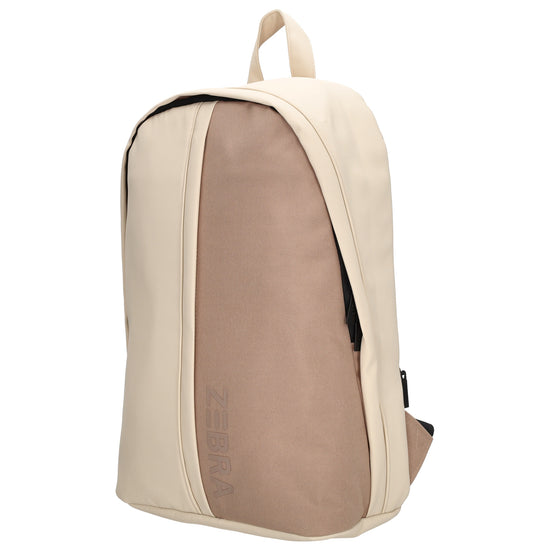 Kinderrucksack 28x39cm mit Laptopfach in Braun| Beige - leder-accessoires.com