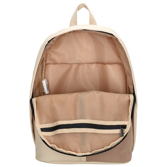 Kinderrucksack 28x39cm mit Laptopfach in Braun| Beige - leder-accessoires.com