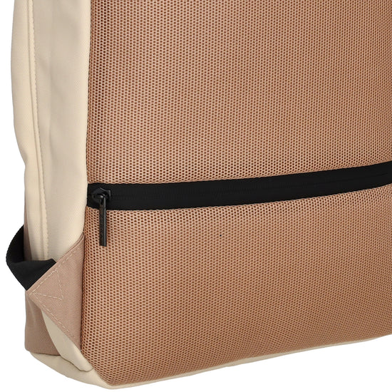 Kinderrucksack 28x39cm mit Laptopfach in Braun| Beige - leder-accessoires.com