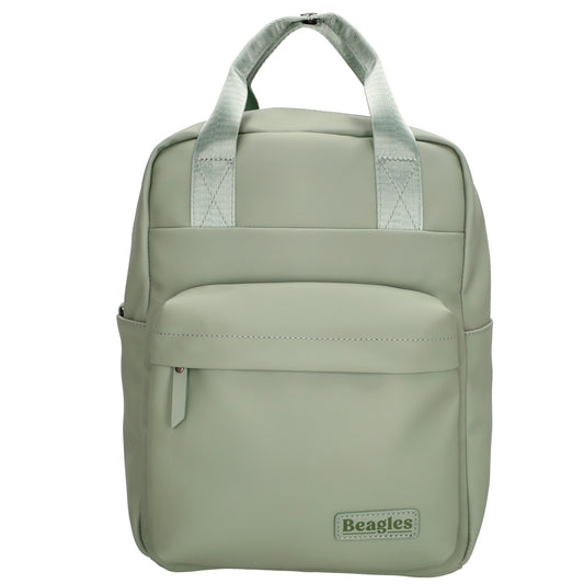 Wasserdichter Rucksack 22,5x30cm Minze – Leichter Alltags-Daypack mit Fächern