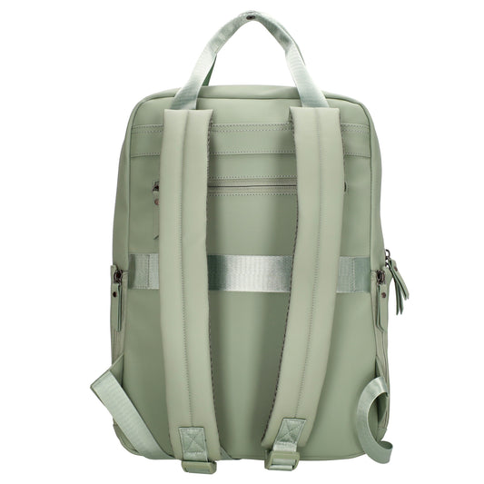 Rucksack 39x28cm in Mint mit Aufsteckfunktion - leder-accessoires.com