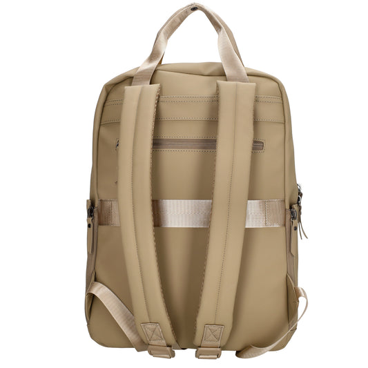 Rucksack 39x28cm in Taupe mit Aufsteckfunktion - leder-accessoires.com