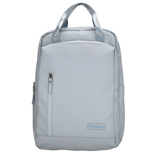 Rucksack 39x28cm in Hellblau mit Aufsteckfunktion - leder-accessoires.com