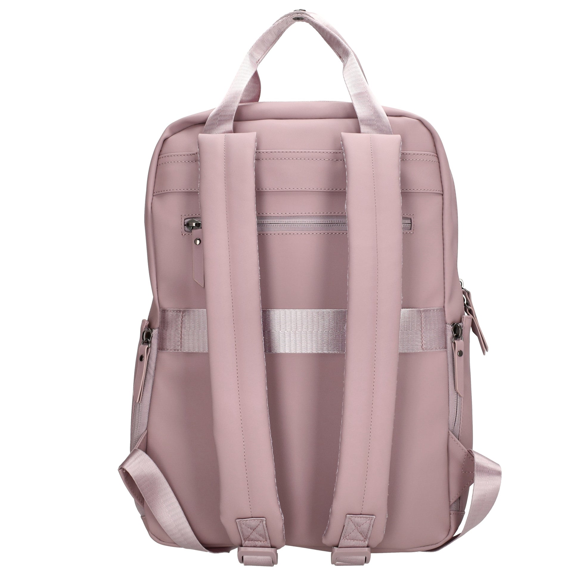 Rucksack 39x28cm in Altrosa mit Aufsteckfunktion - leder-accessoires.com