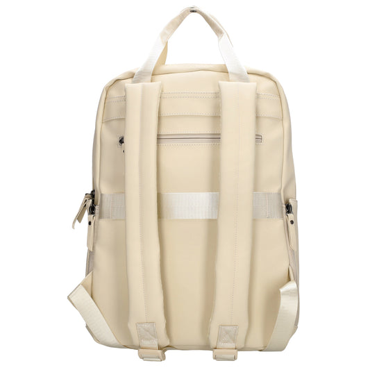 Rucksack 39x28cm in Creme mit Aufsteckfunktion - leder-accessoires.com