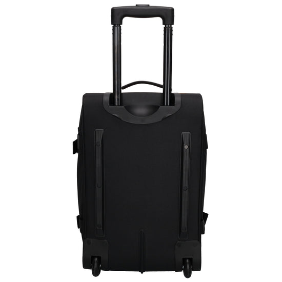 Reisetrolley | Handgepäck 52cm 2-Rad in Schwarz aus wasserabweisendem Nylon - leder-accessoires.com