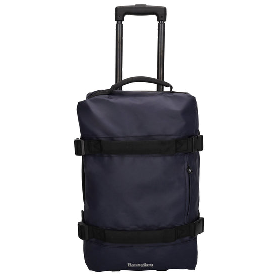 Reisetrolley | Handgepäck 52cm 2-Rad in Blau aus wasserabweisendem Nylon - leder-accessoires.com