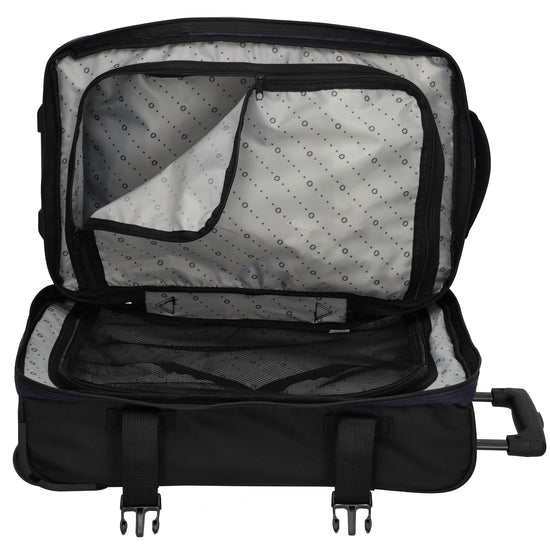 Reisetrolley | Handgepäck 52cm 2-Rad in Blau aus wasserabweisendem Nylon - leder-accessoires.com