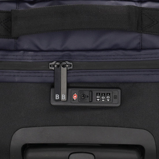 Reisetrolley | Handgepäck 52cm 2-Rad in Blau aus wasserabweisendem Nylon - leder-accessoires.com