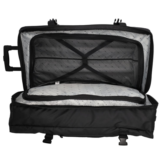 Reisetrolley 76cm 2-Rad in Schwarz aus wasserabweisendem Nylon - leder-accessoires.com
