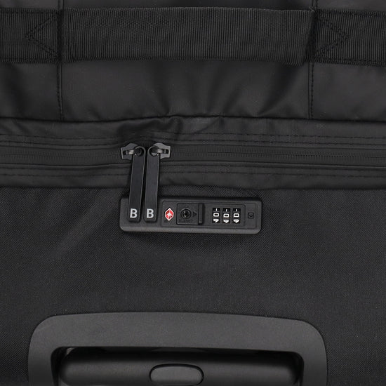 Reisetrolley 76cm 2-Rad in Schwarz aus wasserabweisendem Nylon - leder-accessoires.com