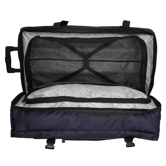 Reisetrolley 76cm 2-Rad in Blau aus wasserabweisendem Nylon - leder-accessoires.com
