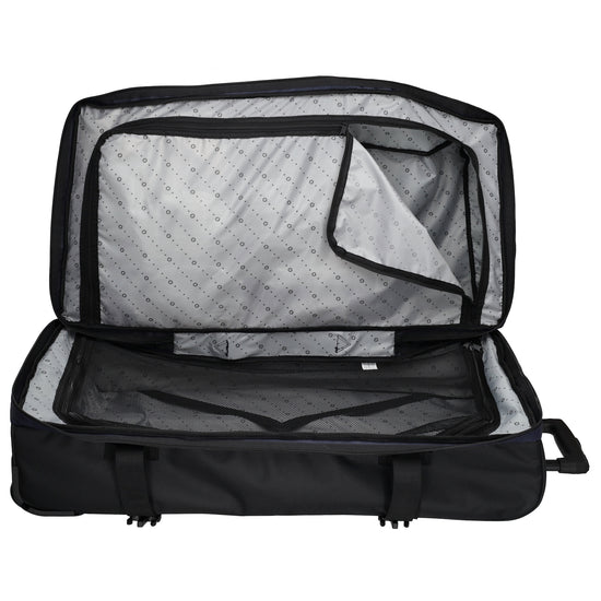 Reisetrolley 76cm 2-Rad in Blau aus wasserabweisendem Nylon - leder-accessoires.com