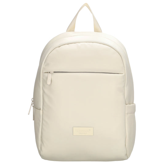 City-| Reiserucksack 24 x 38cm in Creme mit Reißverschluss