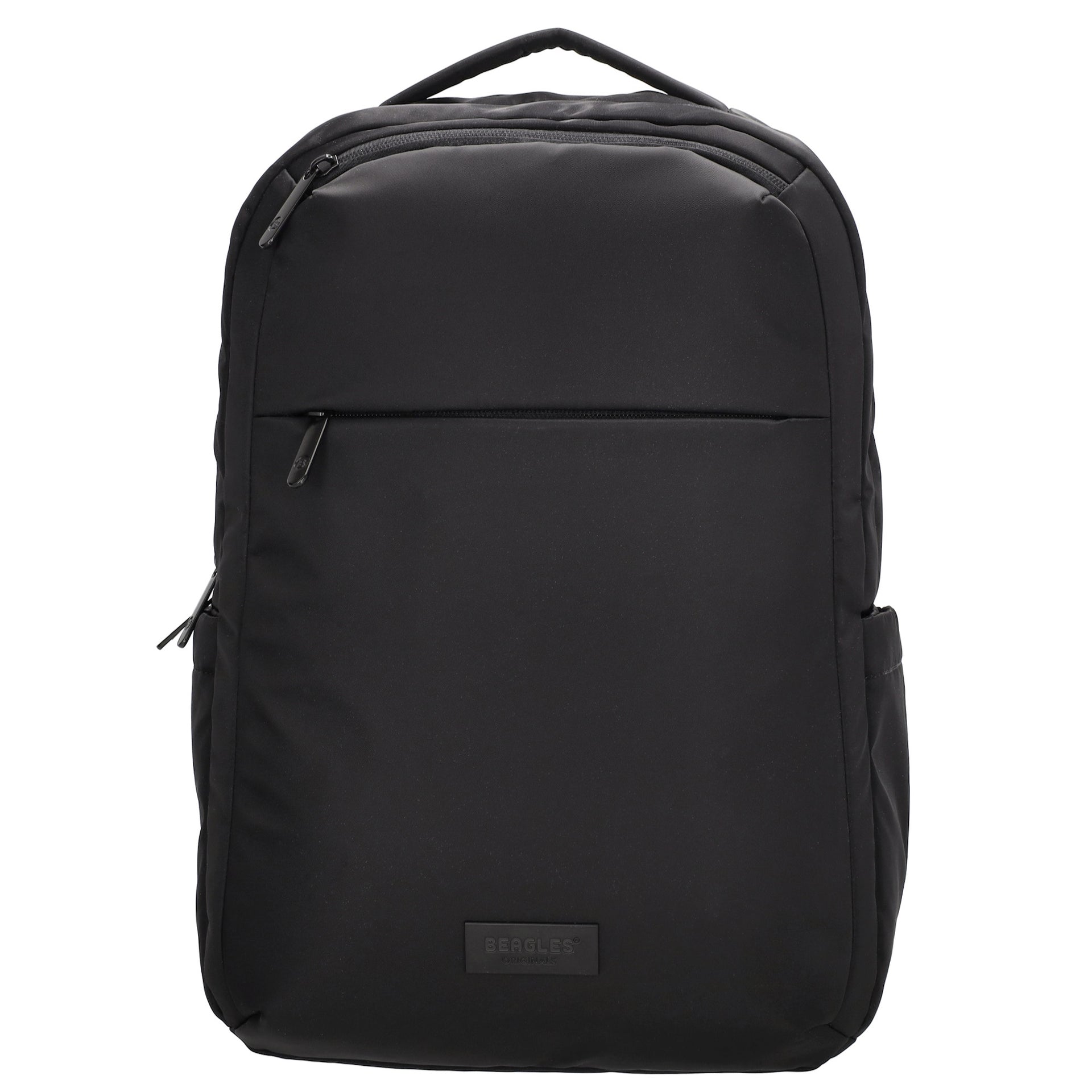 Business-|Rucksack 32 x 45cm in Schwarz mit Trolley-Aufsteckfunktion |  leder-accessoires.com, image size:1920x1920