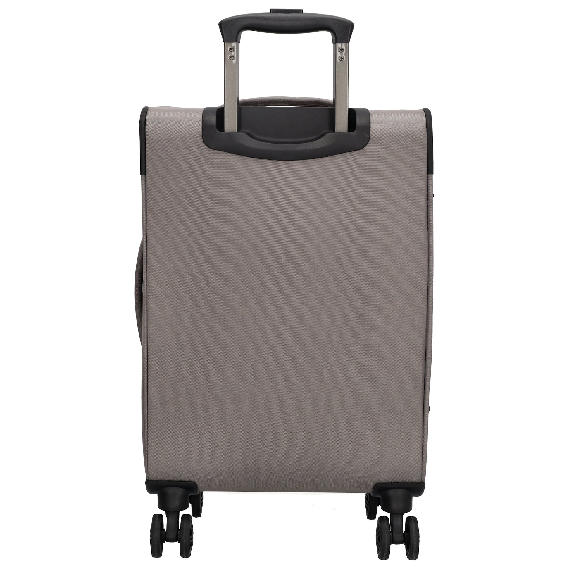 Reisetrolley|Weichgepäck 55cm in Taupe mit 4-Rad - leder-accessoires.com