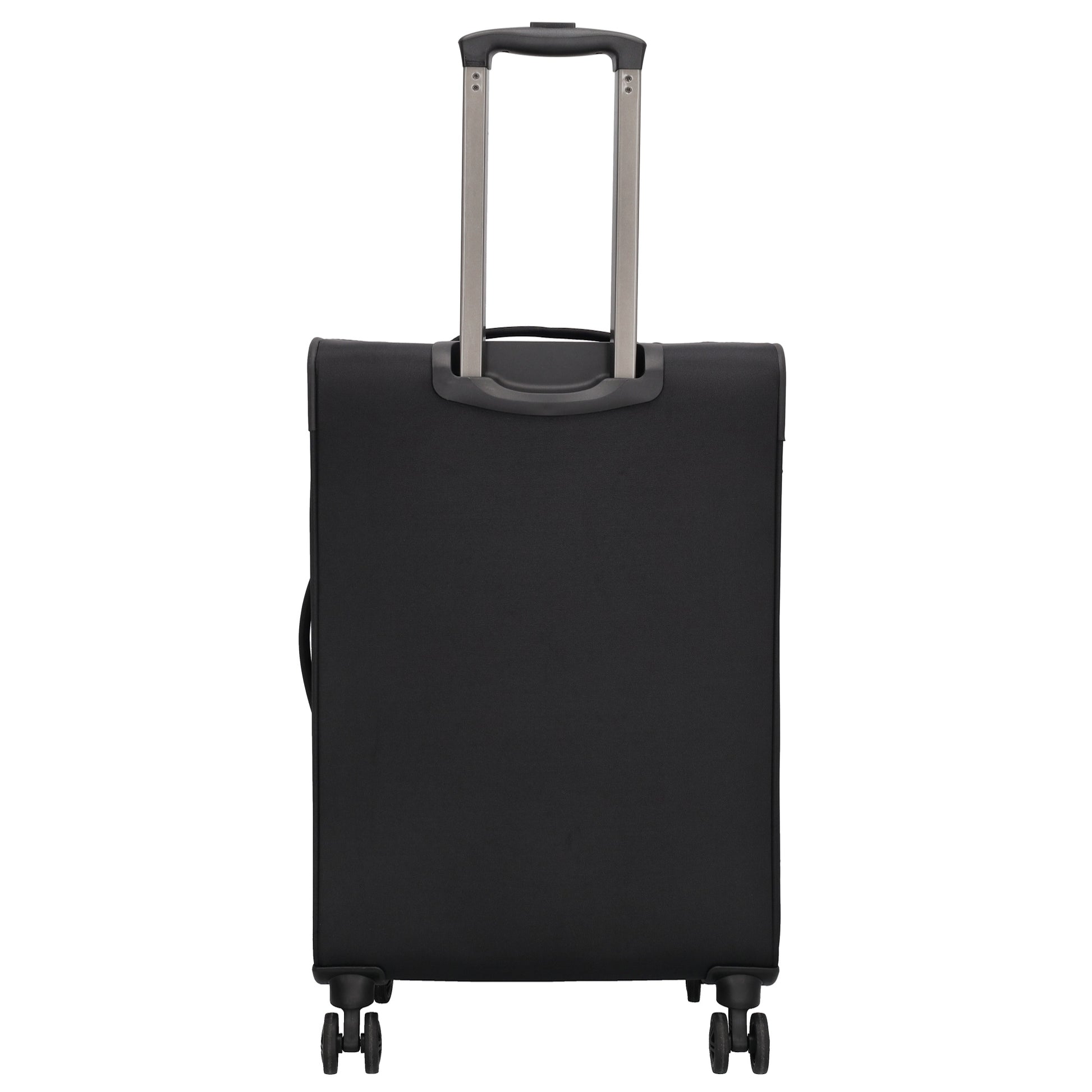 Reisetrolley|Weichgepäck 66cm in Schwarz mit 4-Rad - leder-accessoires.com