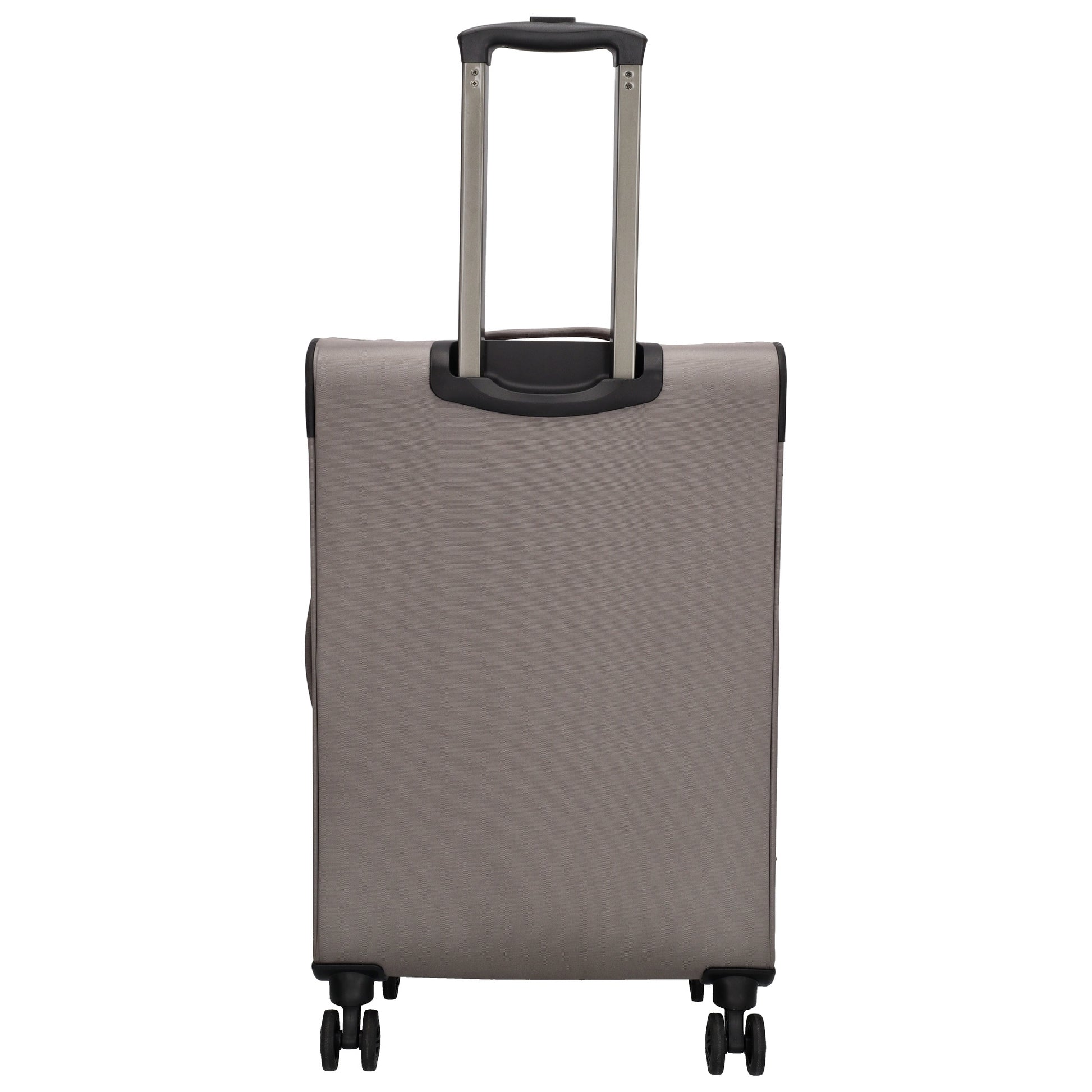 Reisetrolley|Weichgepäck 66cm in Taupe mit 4-Rad - leder-accessoires.com