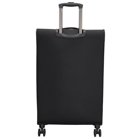 Reisetrolley|Weichgepäck 76cm in Schwarz mit 4-Rad - leder-accessoires.com