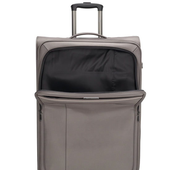 Reisetrolley|Weichgepäck 76cm in Taupe mit 4-Rad - leder-accessoires.com