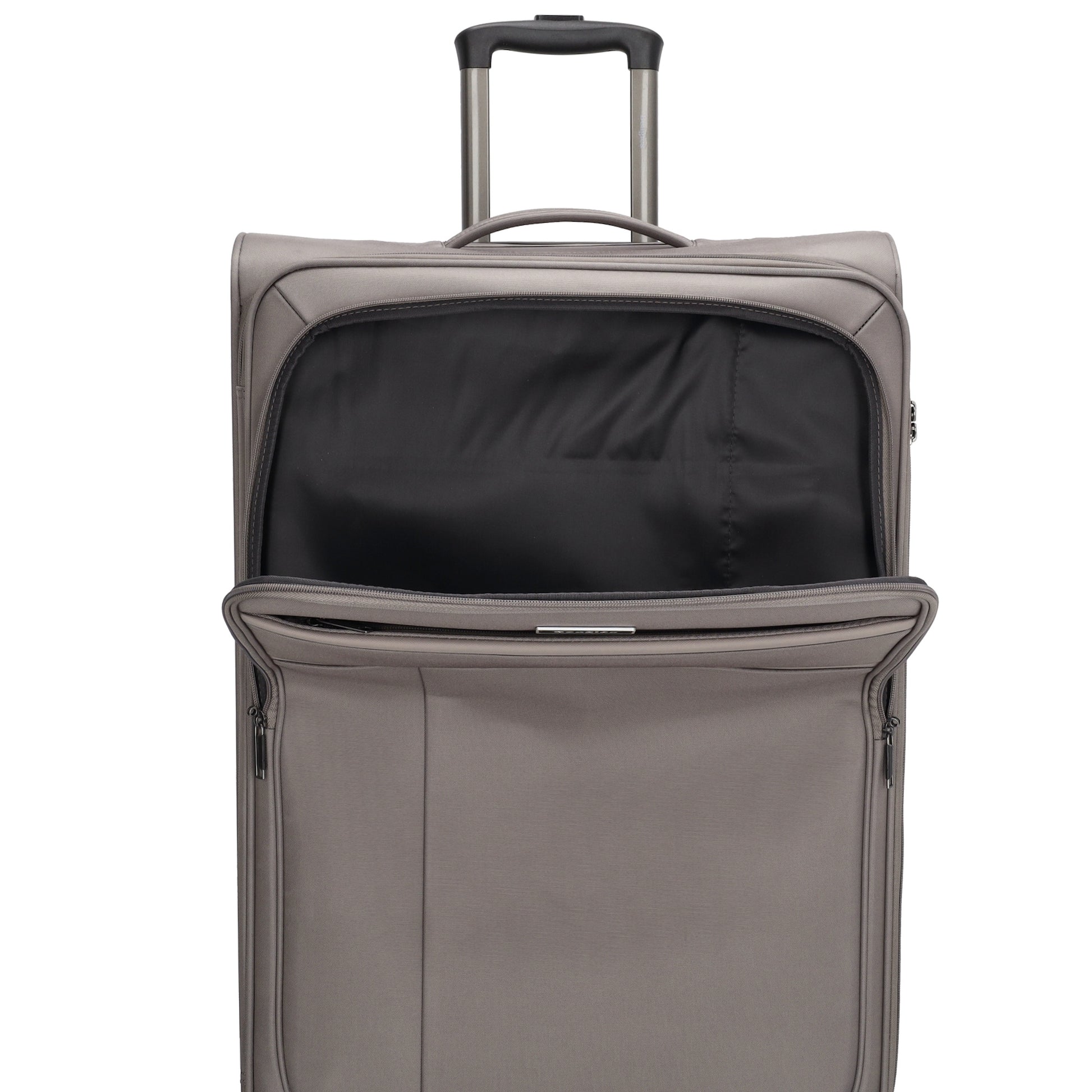 Reisetrolley|Weichgepäck 76cm in Taupe mit 4-Rad - leder-accessoires.com