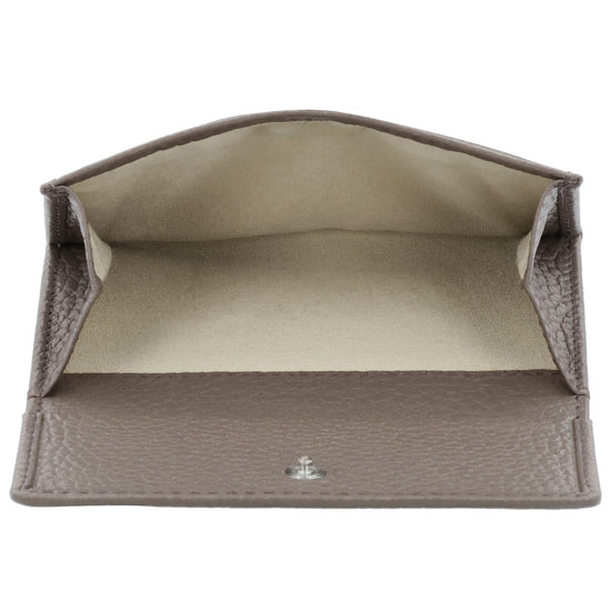 Lederbörse 10,5x9cm im Hochformat in Taupe mit Druckknopf - leder-accessoires.com