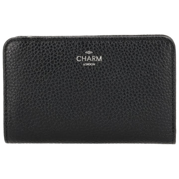 Lederbörse 14x9cm im Querformat in Schwarz mit separatem Münzfach - leder-accessoires.com