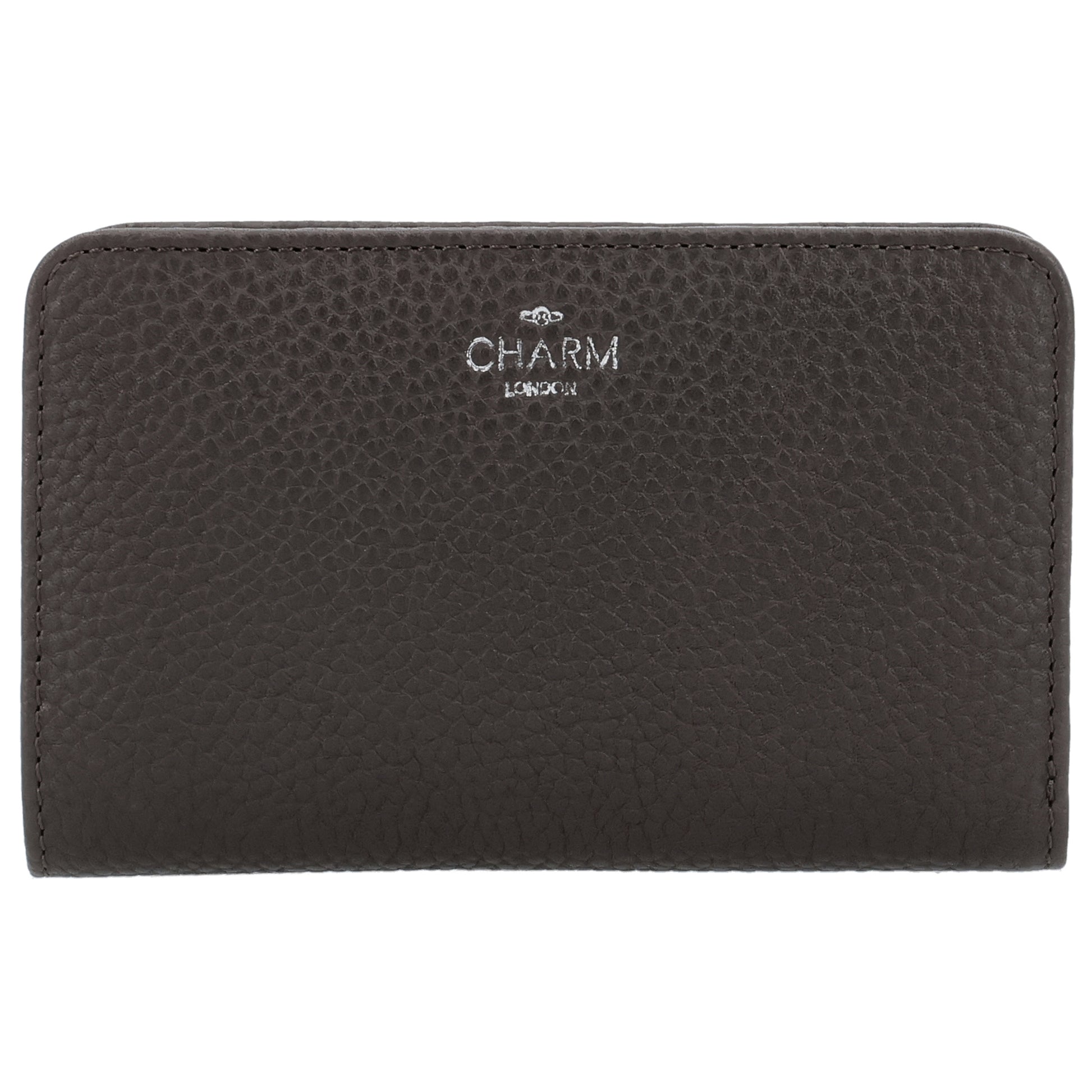 Lederbörse 14x9cm im Querformat in Braun mit separatem Münzfach - leder-accessoires.com