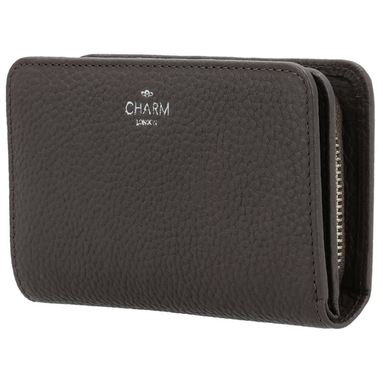 Lederbörse 14x9cm im Querformat in Braun mit separatem Münzfach - leder-accessoires.com
