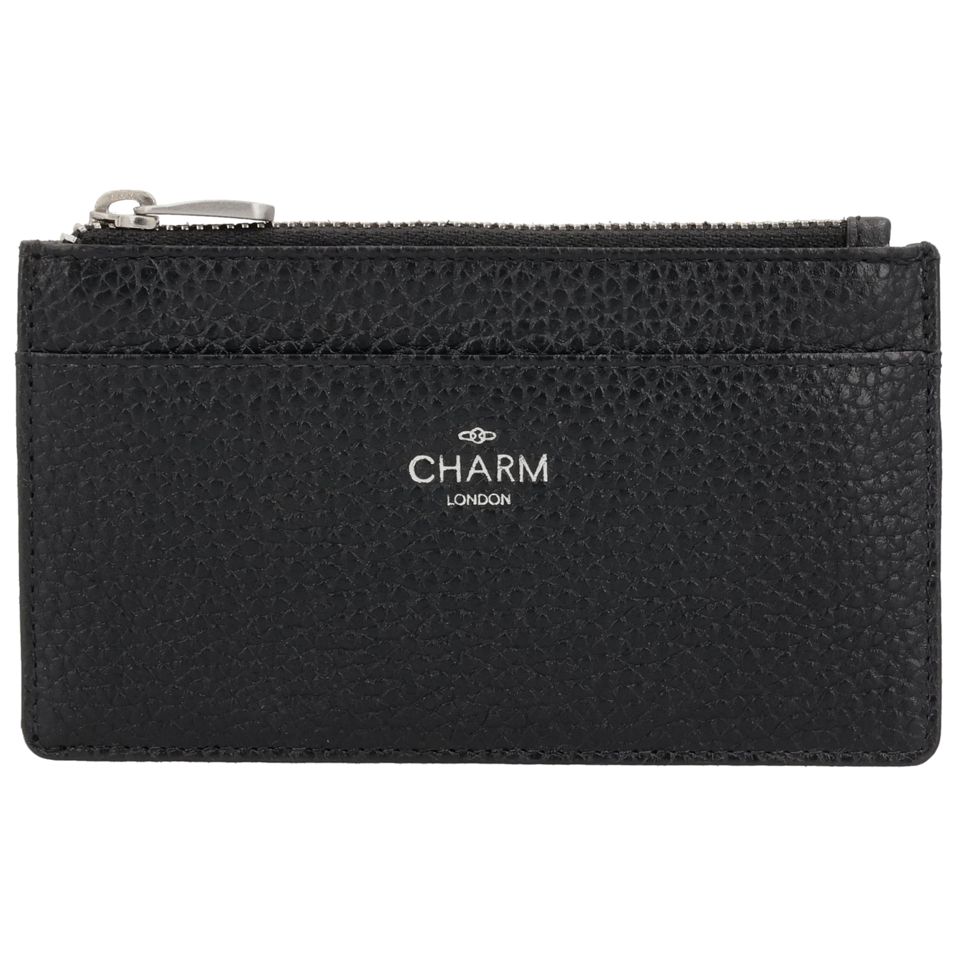 Karten-| Schlüsseletui 13,5x7,5cm in Schwarz mit Reißverschluss - leder-accessoires.com