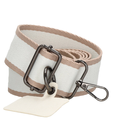 Taschenriemen Creme 140x40cm – Breiter verstellbarer Wechselriemen - leder-accessoires.com