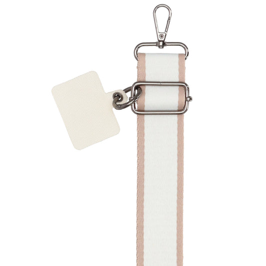 Taschenriemen Creme 140x40cm – Breiter verstellbarer Wechselriemen - leder-accessoires.com