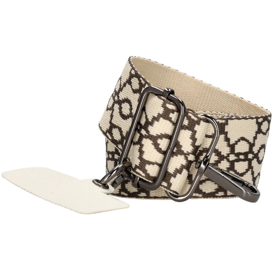 Taschenriemen|Wechselriemen 140cm in Creme|Taupe mit Karabiner - leder-accessoires.com