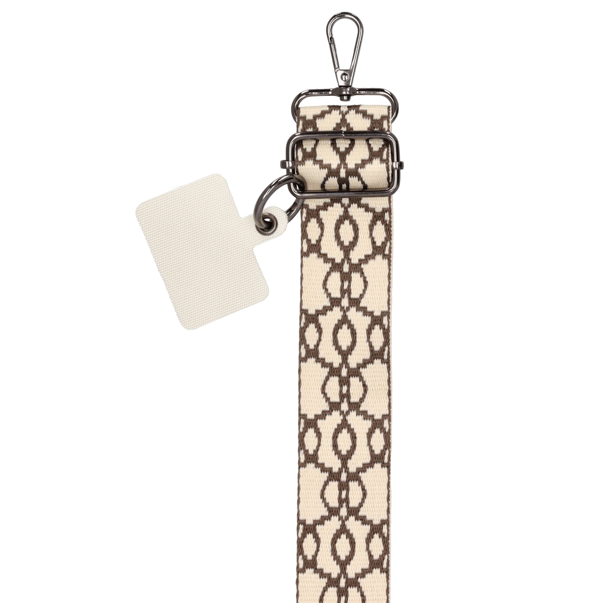 Taschenriemen|Wechselriemen 140cm in Creme|Taupe mit Karabiner - leder-accessoires.com