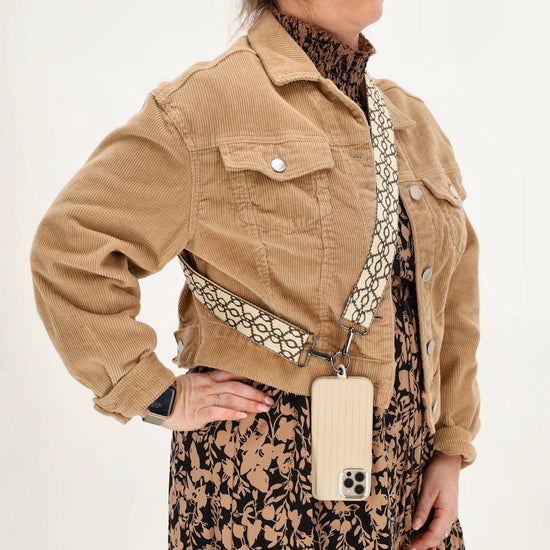 Taschenriemen|Wechselriemen 140cm in Creme|Taupe mit Karabiner - leder-accessoires.com