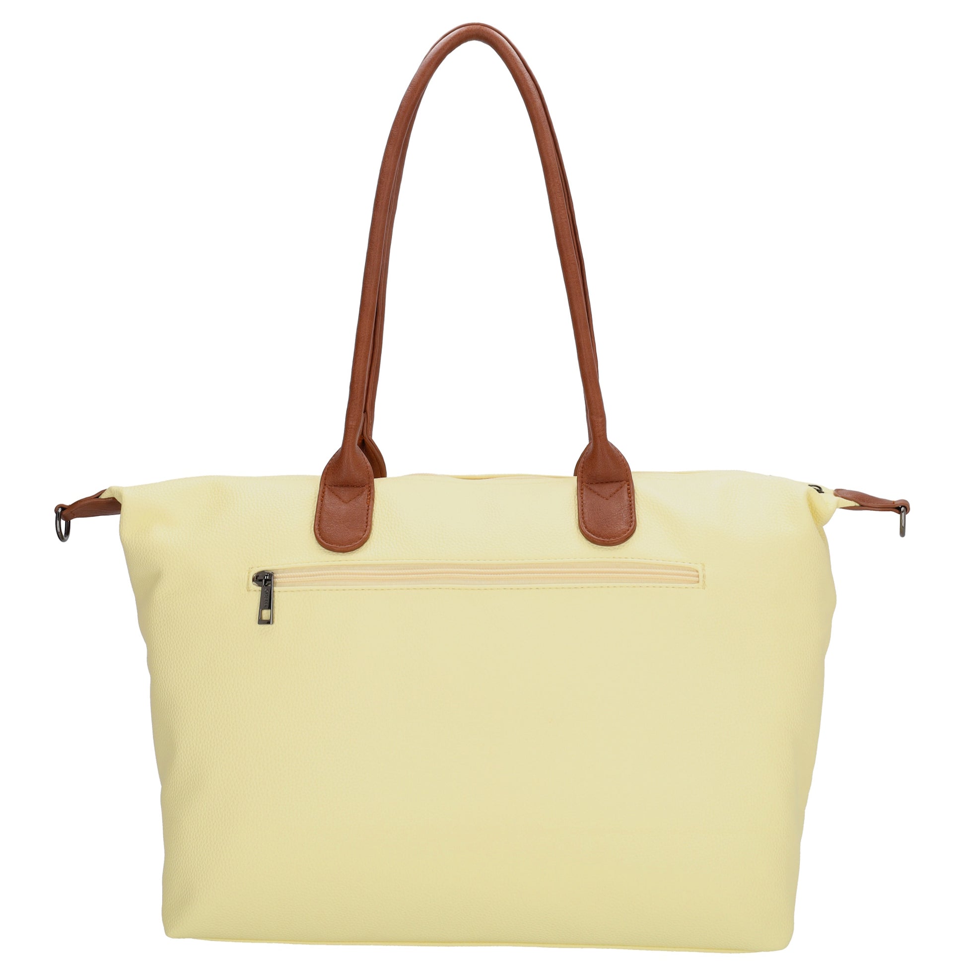 Gelber Shopper 51x33cm mit Laptopfach 15,6 Zoll - leder-accessoires.com