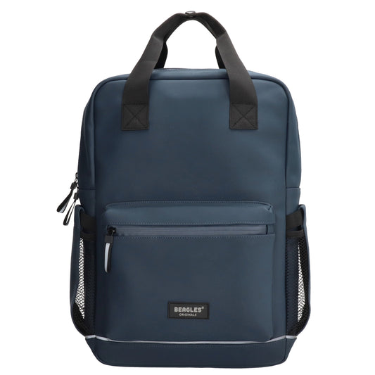 Schul-| Businessrucksack 40 x 37cm wasserabweisend in Blau mit Reißverschluss