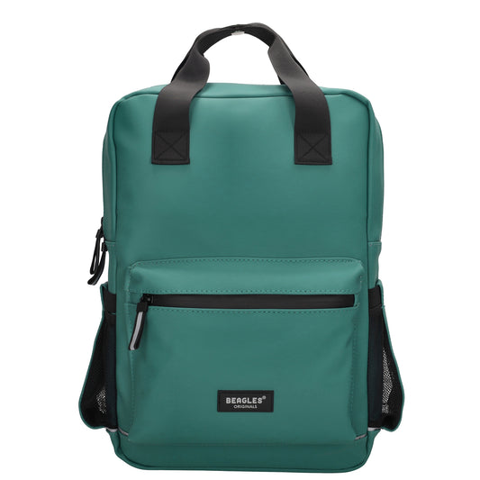 Schul-| Businessrucksack 40 x 37cm wasserabweisend in Petrol mit Reißverschluss