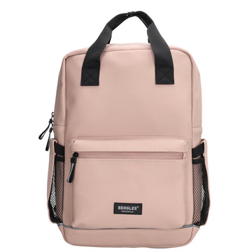 Schul-| Businessrucksack 40 x 37cm wasserabweisend in Altrosa mit Reißverschluss