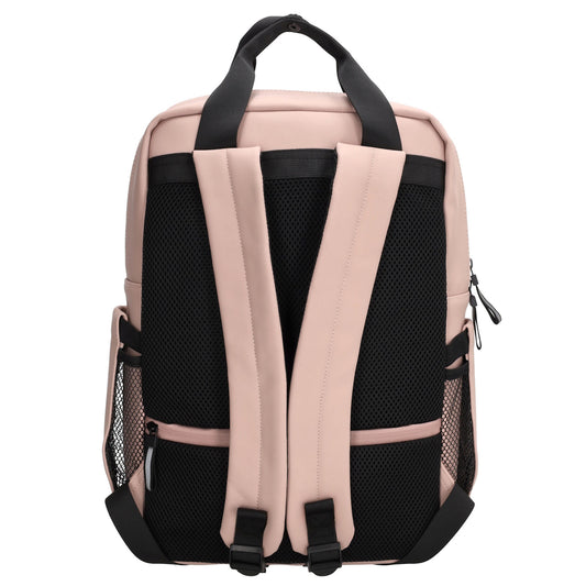 Schul-| Businessrucksack 40 x 37cm wasserabweisend in Altrosa mit Reißverschluss