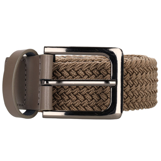 Stretchgürtel|Bandgürtel 35mm in Taupe mit Dornschließe